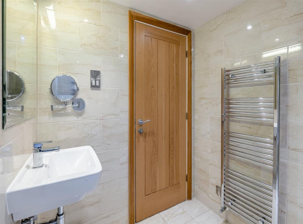 Shower room at Home Farm House in Sandsend, near Whitby, North Yorkshire