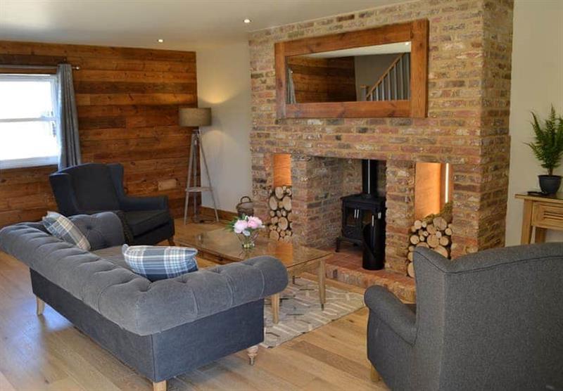 Living area in The Farmhouse at Home Farm Park Luxury Barns in Burgh le Marsh, Lincolnshire