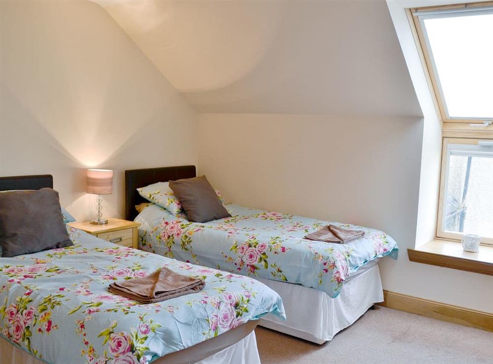 Twin bedroom at Home Farm in Stranraer, Wigtownshire