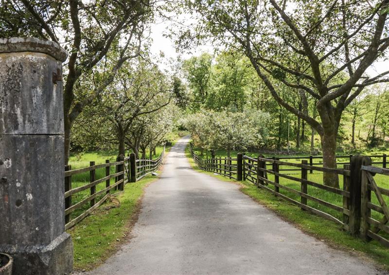 The area around Home Farmhouse at Home Farmhouse, Graythwaite near Hawkshead
