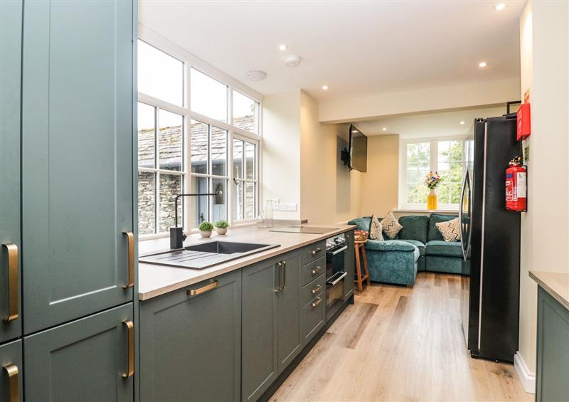 The kitchen at Home Farmhouse, Graythwaite near Hawkshead