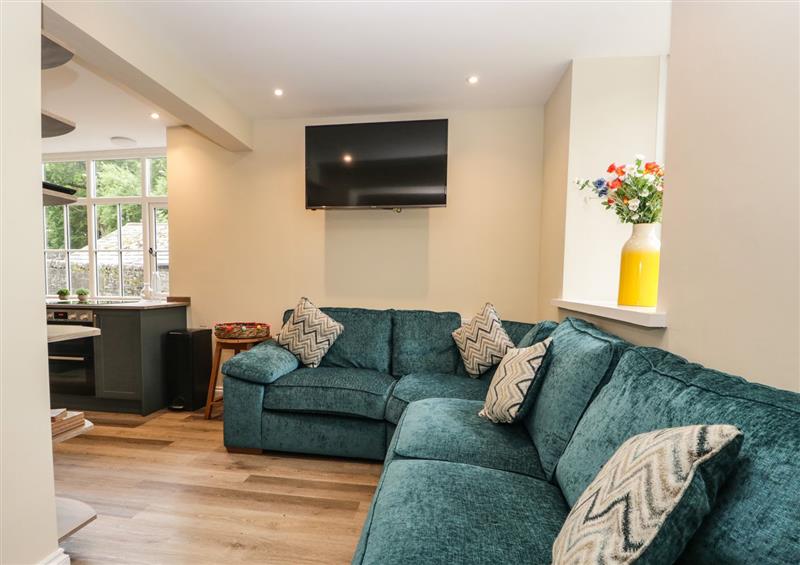 The living area at Home Farmhouse, Graythwaite near Hawkshead