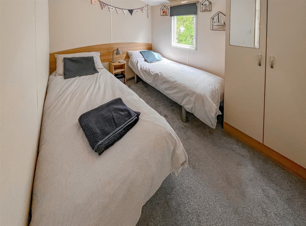 Twin bedroom at Home From Home in St. Margarets Bay, Dover, Hampshire