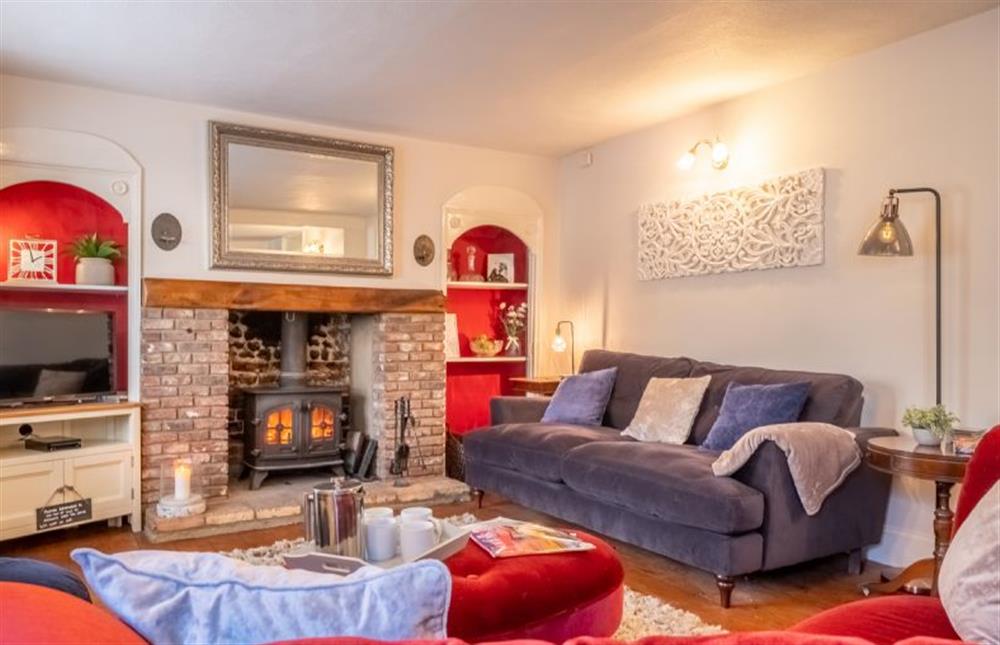 Sitting room with wood burning stove