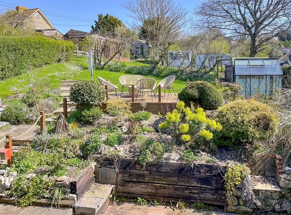 Garden at Honey Bee Cottage in Calbourne, Isle of Wight