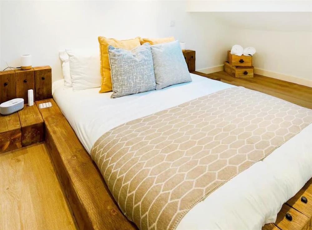 Double bedroom at Honey Bee Cottage in Groes-pluen, near Welshpool, Powys