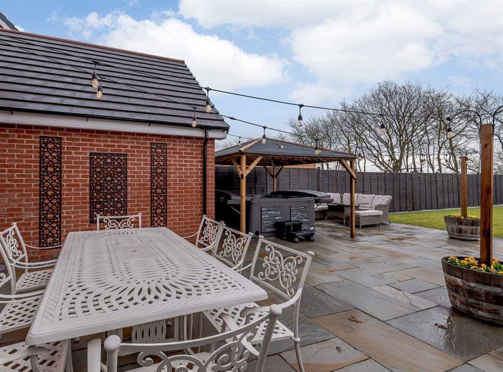 Outdoor area at Honey Bee House in Woodhall Spa, Lincolnshire