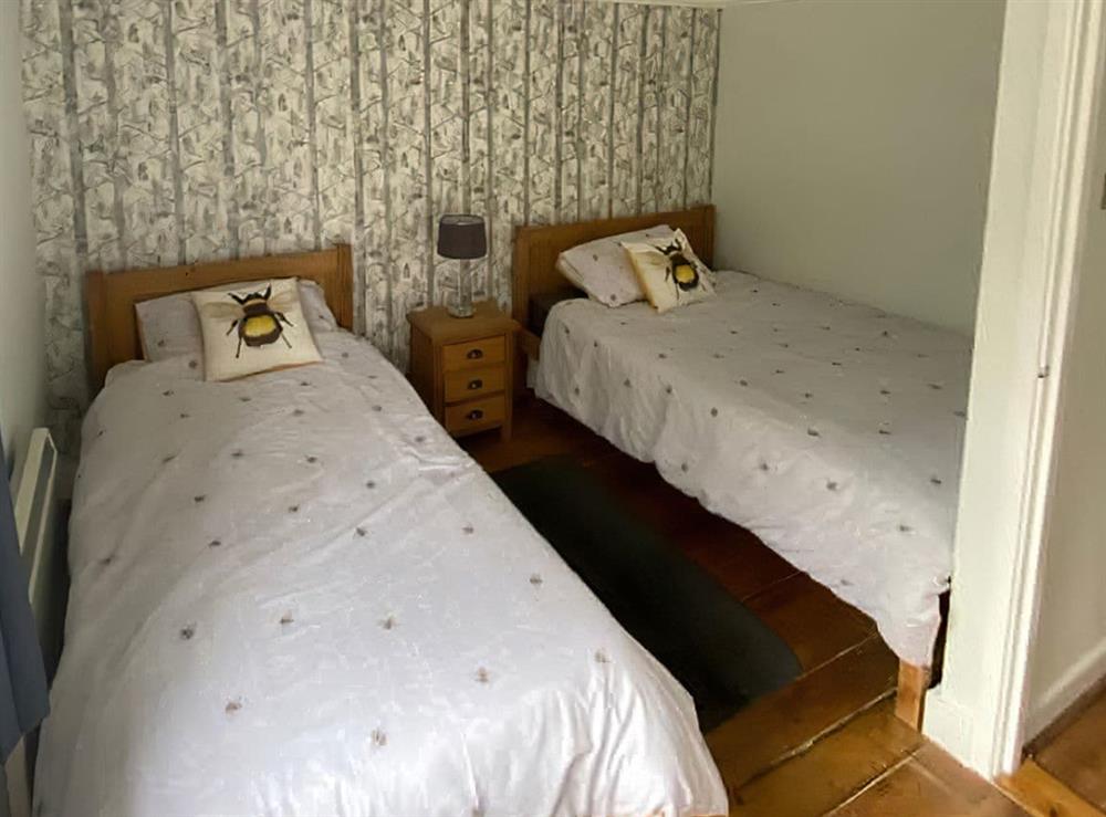 Twin bedroom at Honey Cottage in Friston, near Saxmundham, Suffolk
