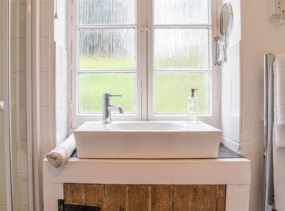 Shower room at Honey Cottage in Tavistock, Devon