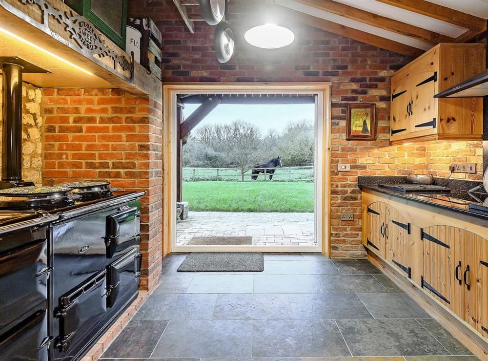 Spacious bespoke kitchen with Aga (photo 3) at Honey Potts in Foulden, near Swaffham, Norfolk