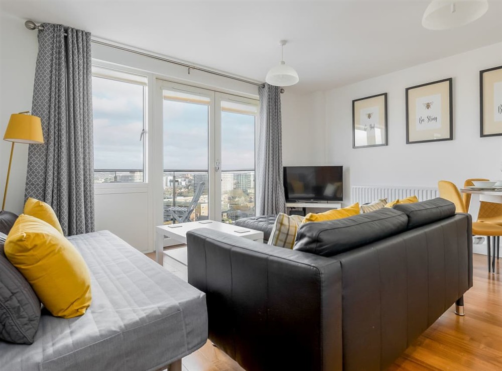 Living area at Honeybee in Poole, Dorset