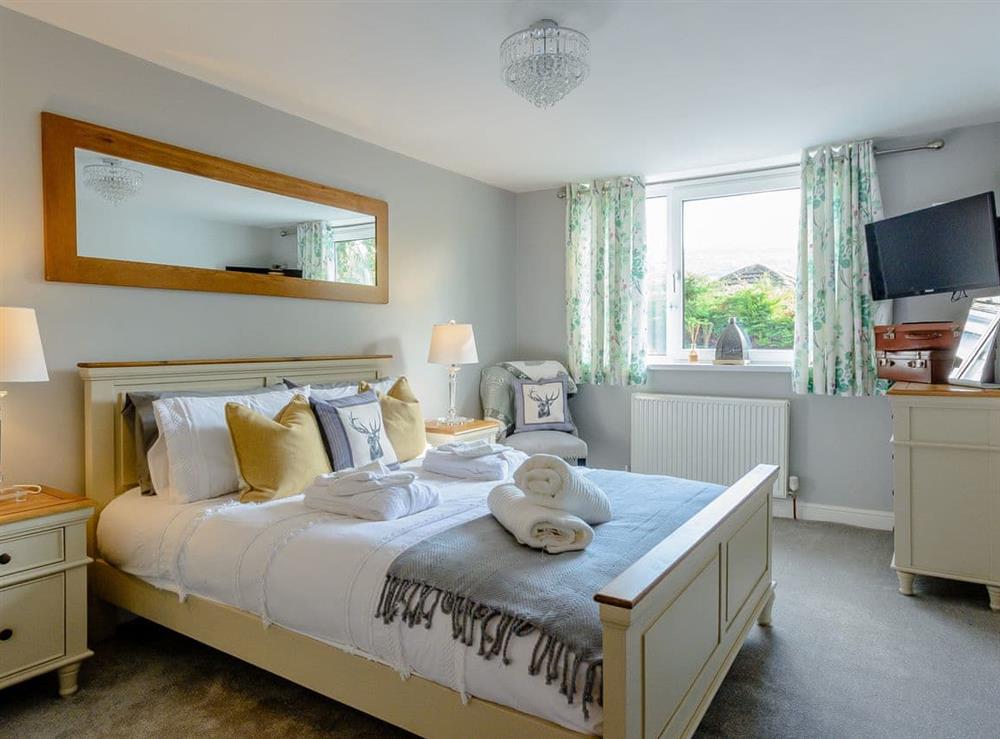 Double bedroom at Honeycott in Llangattock, near Crickhowell, Powys
