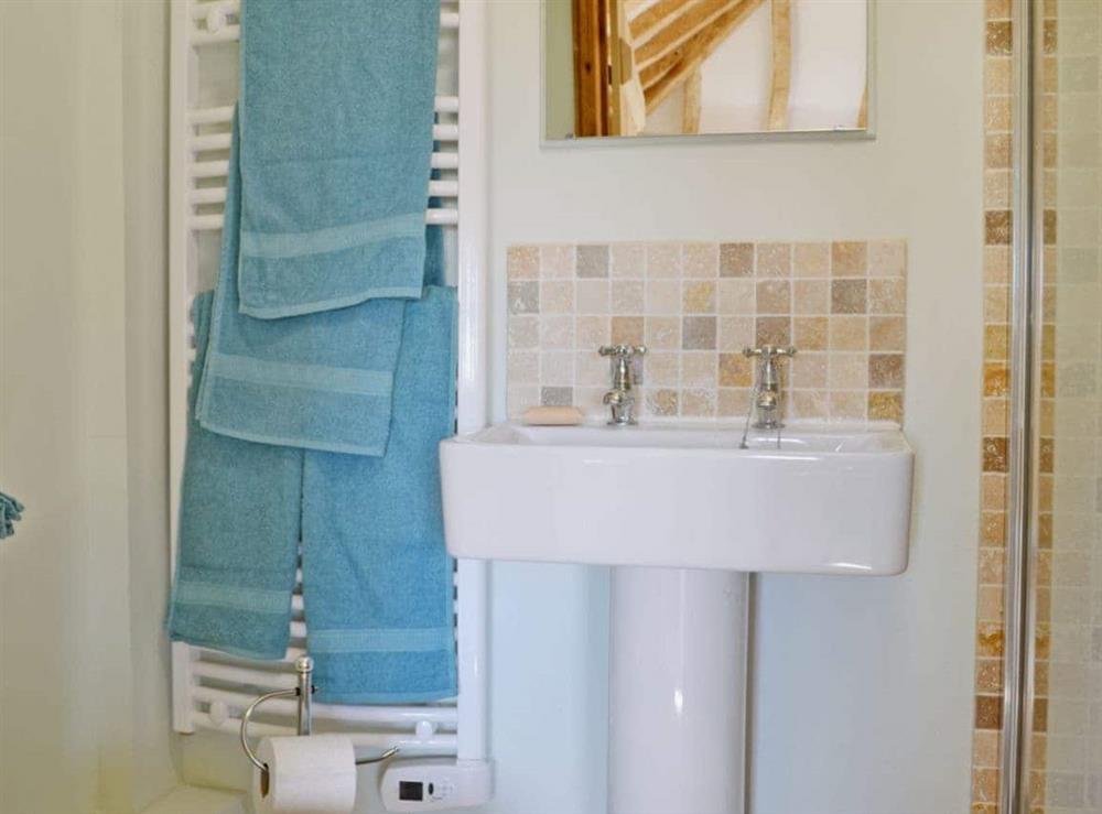 Bathroom at Honeypot Cottage in Metfield, near Harleston, Suffolk