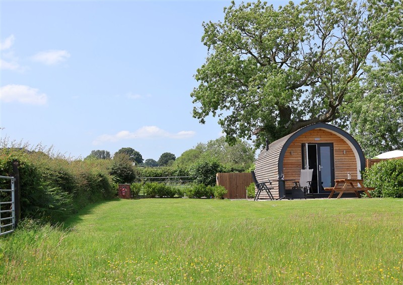 This is the garden at Honeypot Hideaways - Acacia, Higher Kinnerton