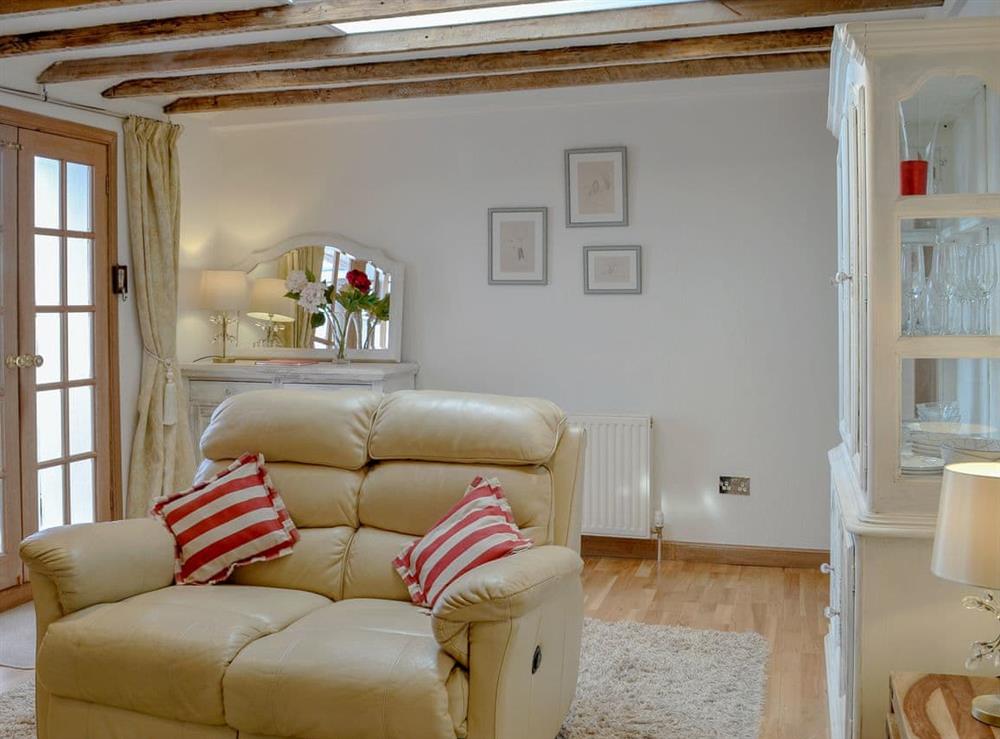 Comfortable living room at Honeysuckle Cottage in Dreghorn, near Irvine, Ayrshire