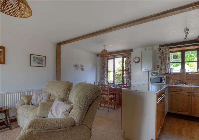 This is the living room at Honeysuckle Cottage, Lyme Regis