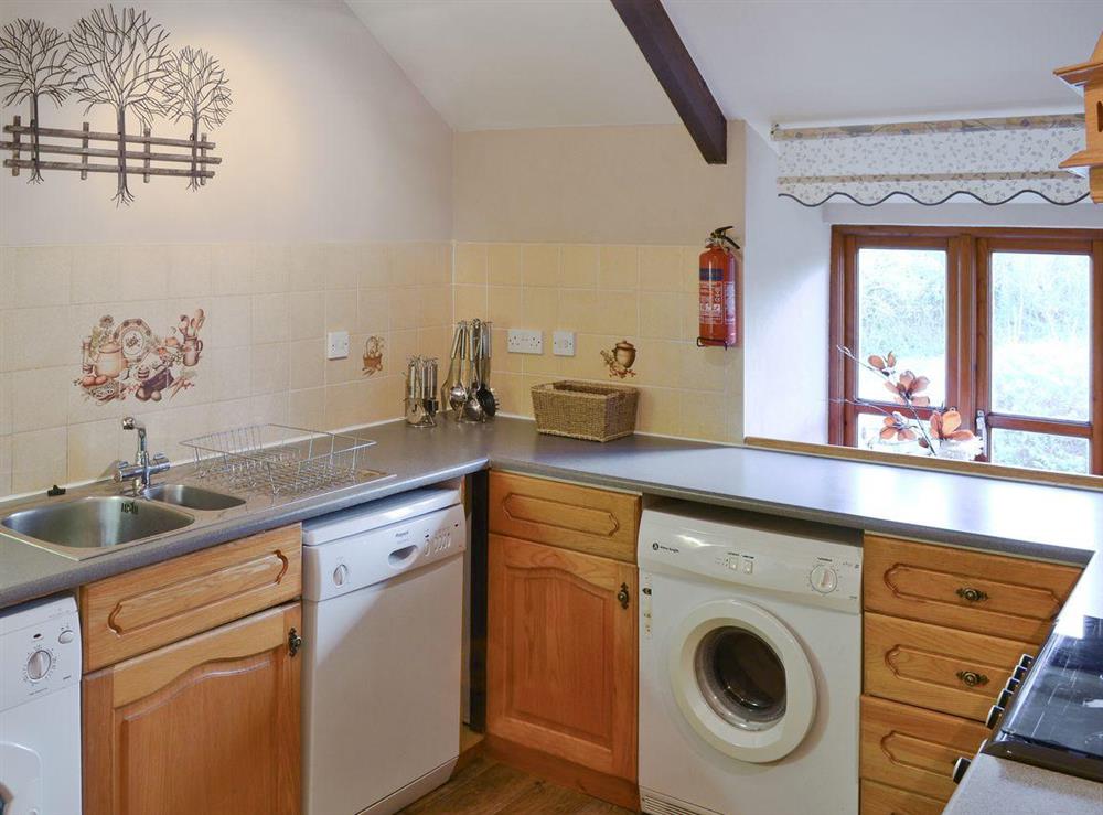 Comprehensively equipped kitchen at Honeysuckle Cottage in Nr. Newquay, Cornwall