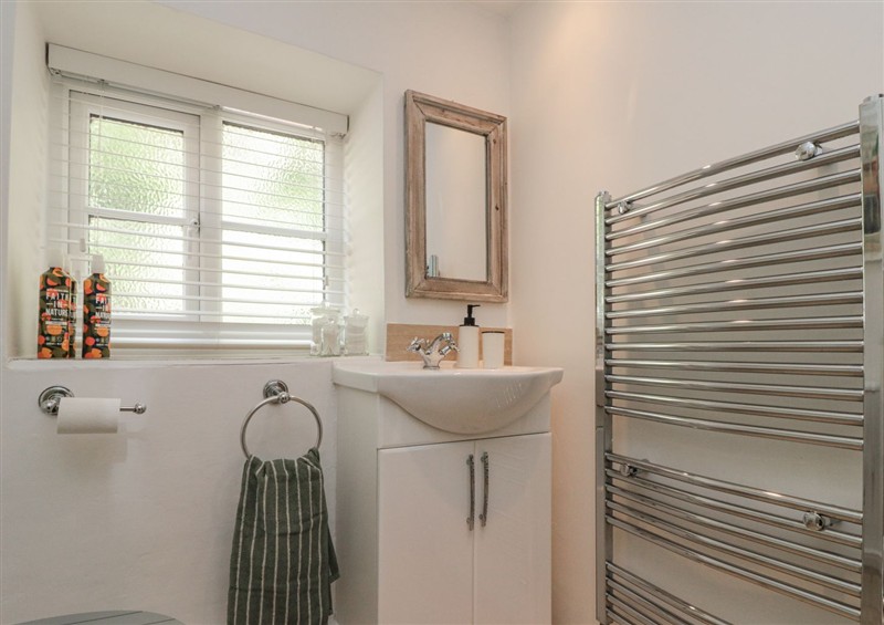Bathroom at Honeysuckle Cottage, Oswaldkirk near Helmsley