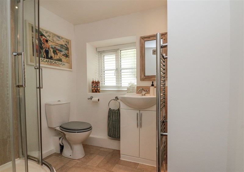The bathroom at Honeysuckle Cottage, Oswaldkirk near Helmsley
