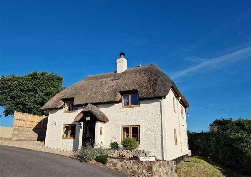 This is the setting of Honeysuckle Cottage at Honeysuckle Cottage, Smallridge near Axminster