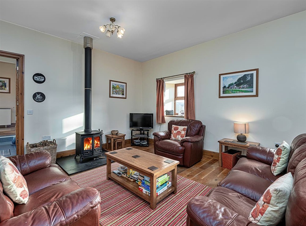 Living area at Honeysuckle House in Aberystwyth, Dyfed