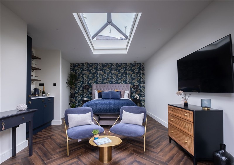 One of the bedrooms at Honeysuckle Lodge, Knaresborough