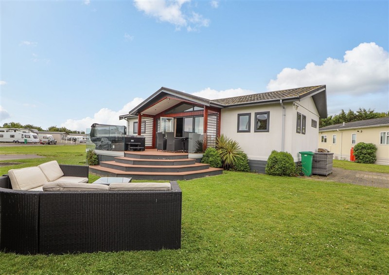 Outside Honeysuckle Lodge at Honeysuckle Lodge, Towyn