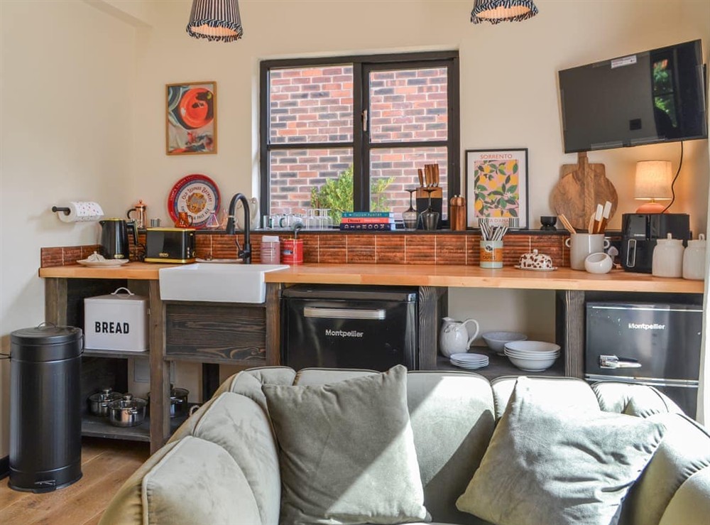 Living area at Honeysuckle in Ruswarp, near Whitby, North Yorkshire