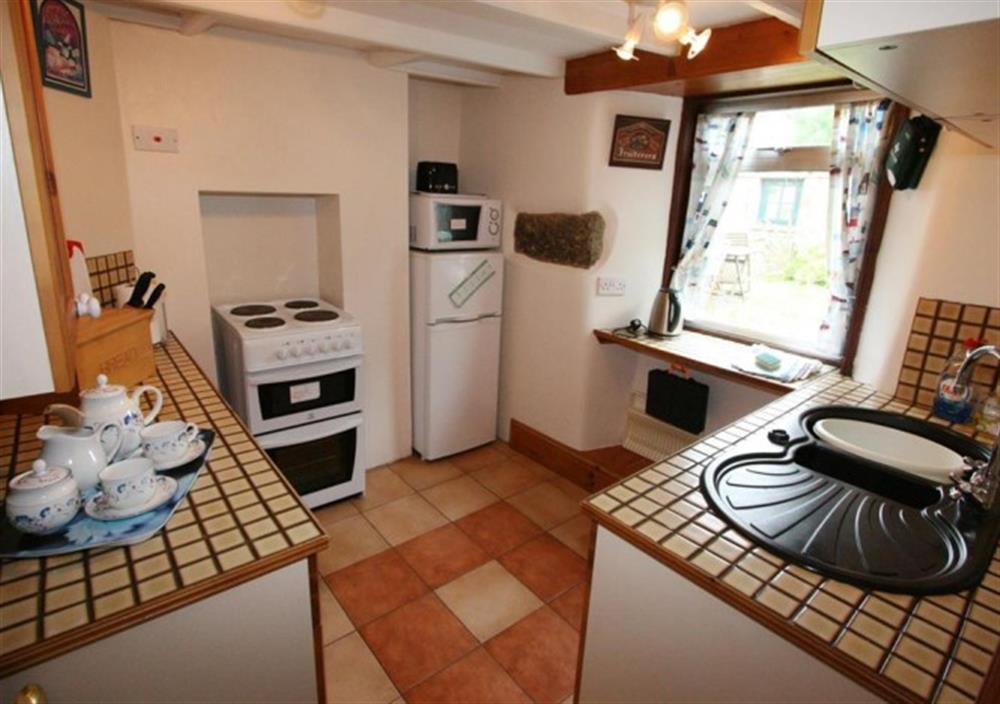 Kitchen at Honnor Cottage in St Buryan