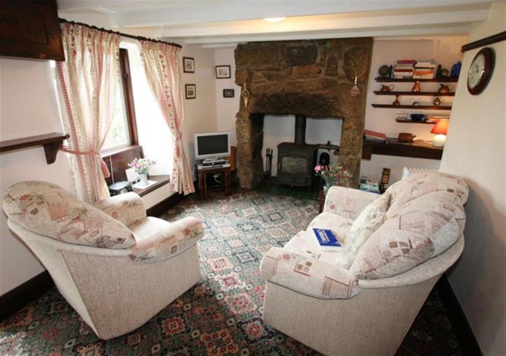 Living room at Honnor Cottage in St Buryan