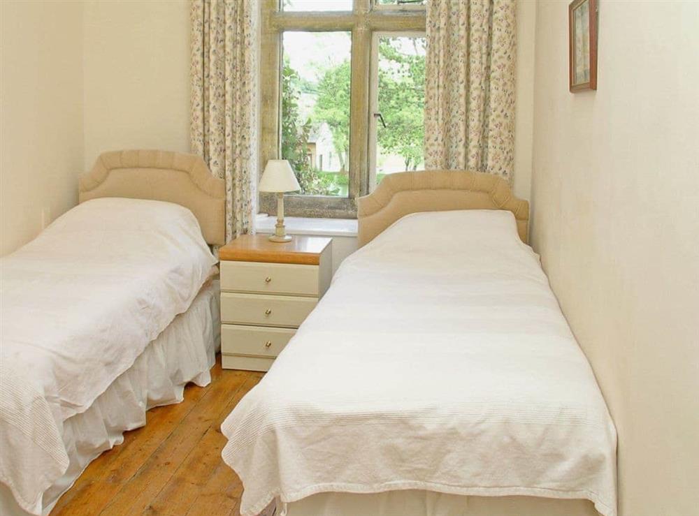 Twin bedroom at Hooke Court in Hooke, Nr Beaminster, Dorset., Great Britain