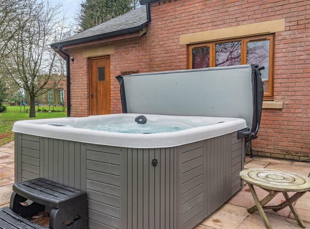 Hot tub at Hoole Summer House in Elswick, near Preston, Lancashire
