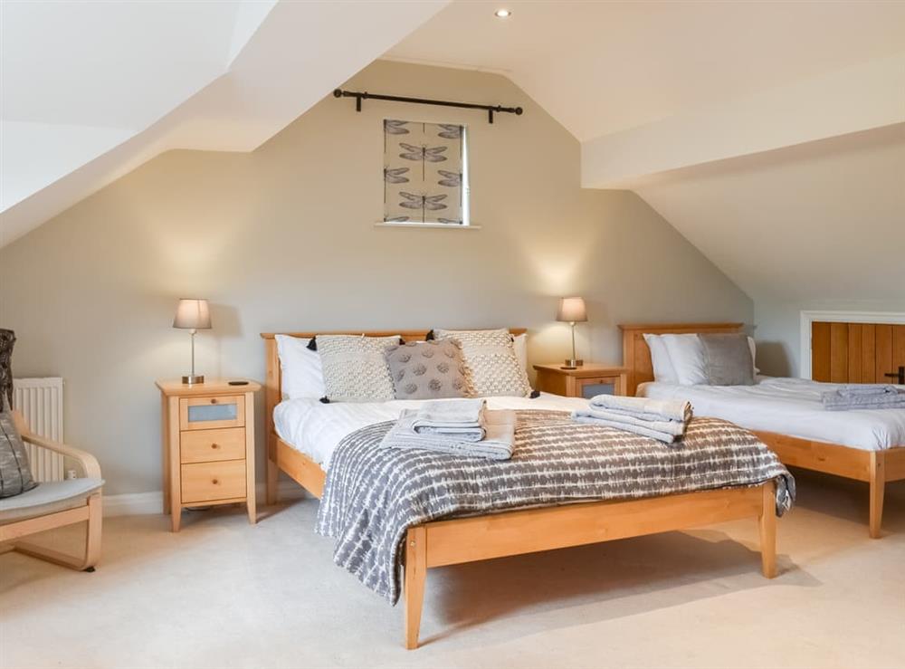 Double bedroom at Hoopers End in Sedgwick, near Kendal, Cumbria