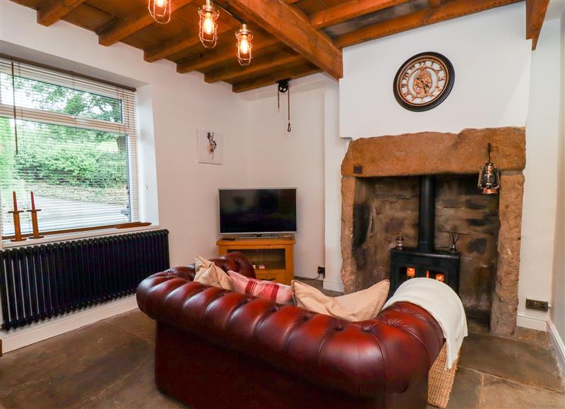 The living room at Hoot Cottage, Haworth