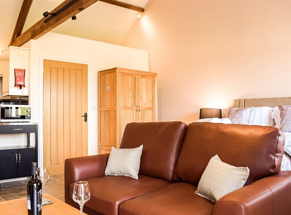 Living area at Hop Kiln Barn in Mansell Gamage, Herefordshire