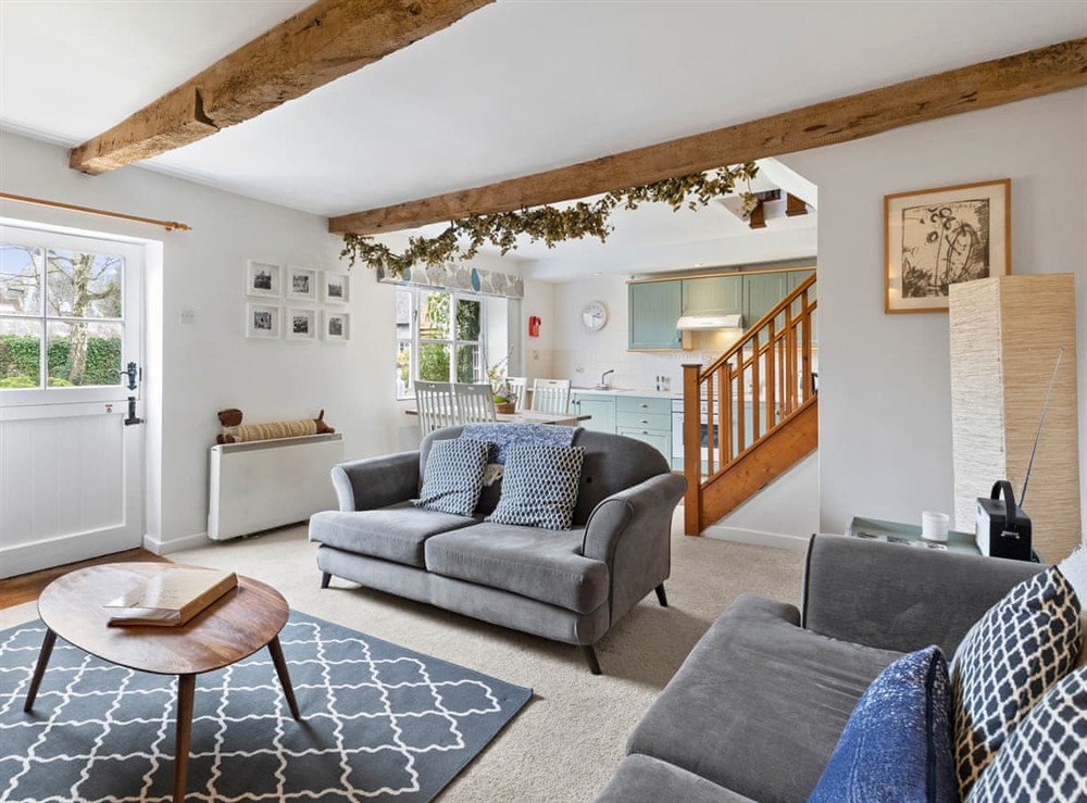 Open plan living space at Hop Pickers in Aylton, nr Ledbury, Herefordshire