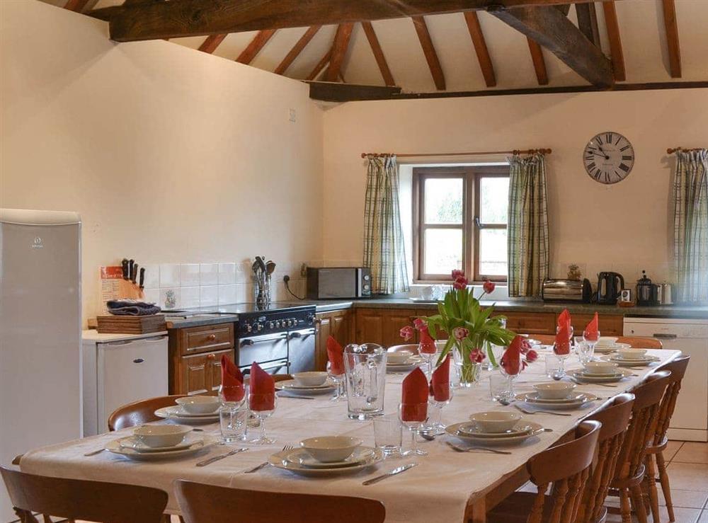 Dining area & kitchen at Hopbine in Bromyard, near Malvern Hills, Herefordshire