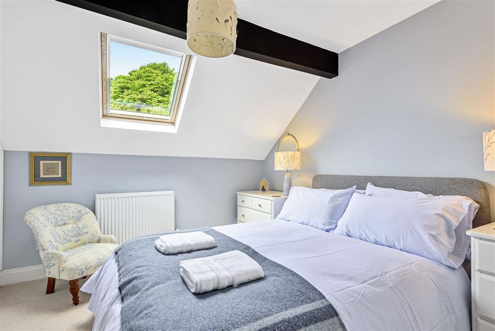 Bedroom two with a double bed at Hope Cottage, Bridport
