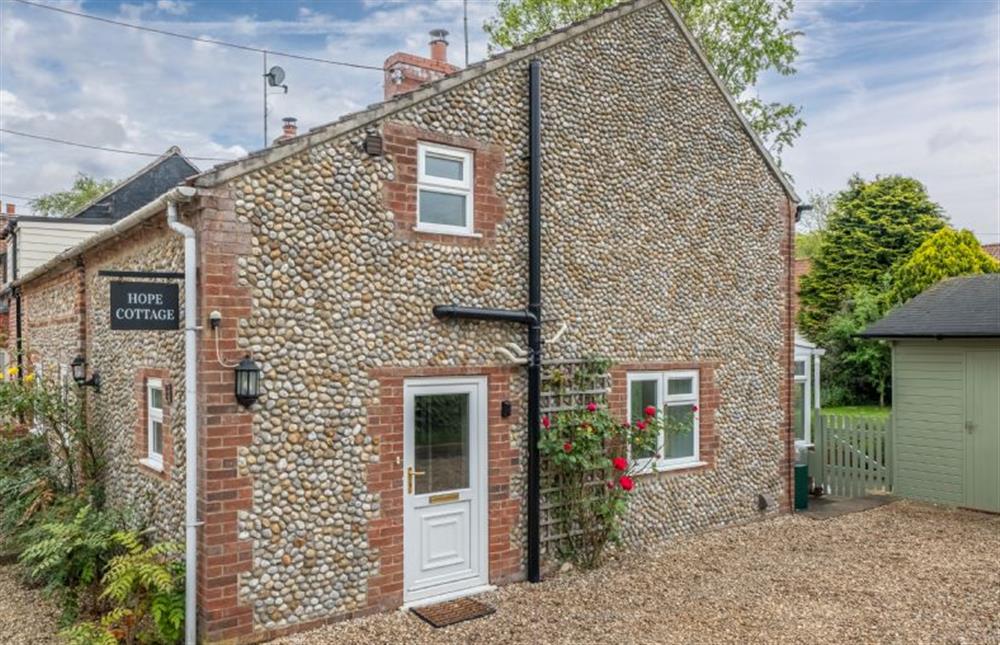 The cottage is tucked away on a quiet lane in East Rudham