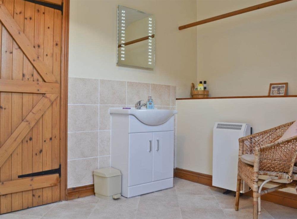 Bathroom at Hope Cottage in Lurkenhope, near Knighton, Shropshire