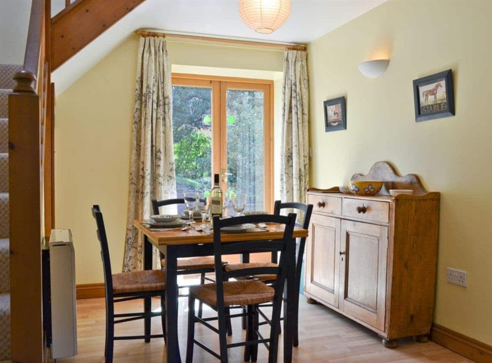 Dining Area at Hope Cottage in Lurkenhope, near Knighton, Shropshire