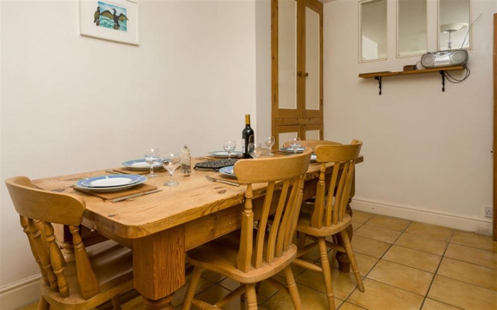 The dining area (photo 2) at Hope Cottage in Salcombe