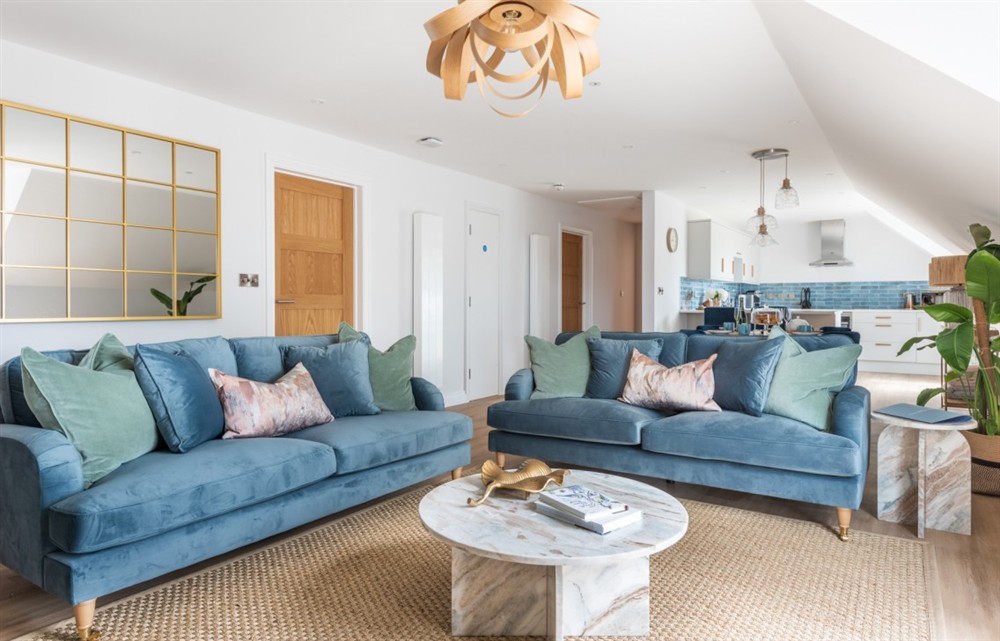 Enjoy the living room at Hope Retreat in Thurlestone