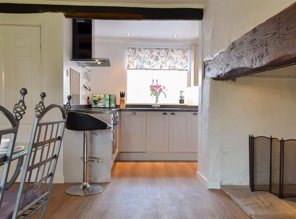 Kitchen and dining area at Hopedene Cottage in Weare, near Axbridge, Somerset