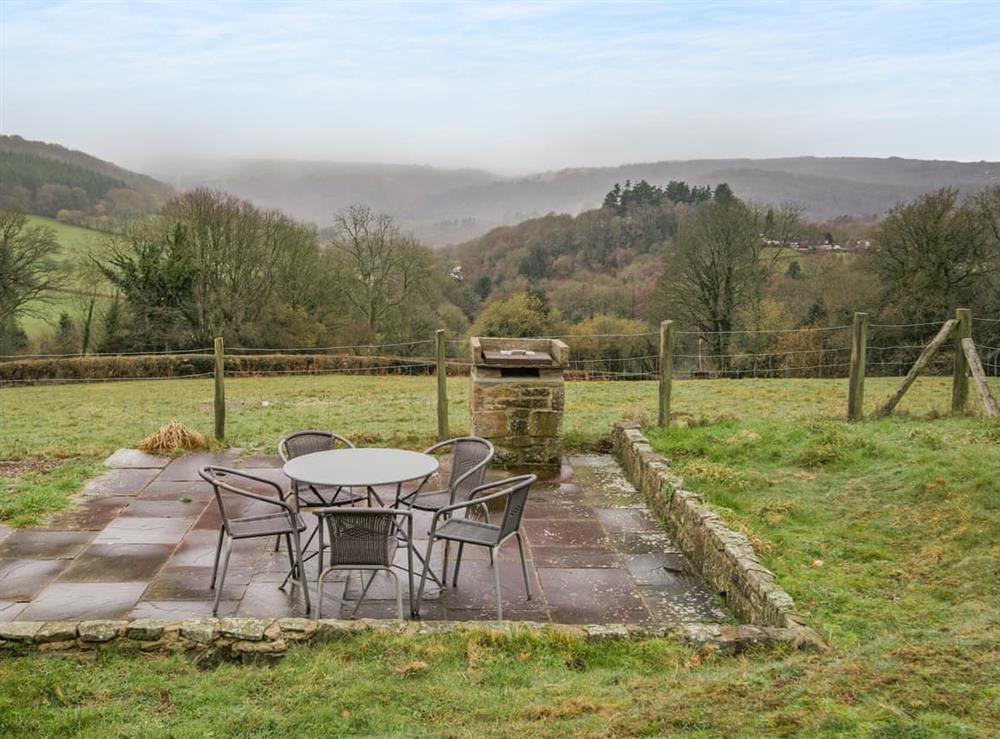 Outdoor area at Hopewell Barn in Hewelsfield, near Lydney, Gloucestershire