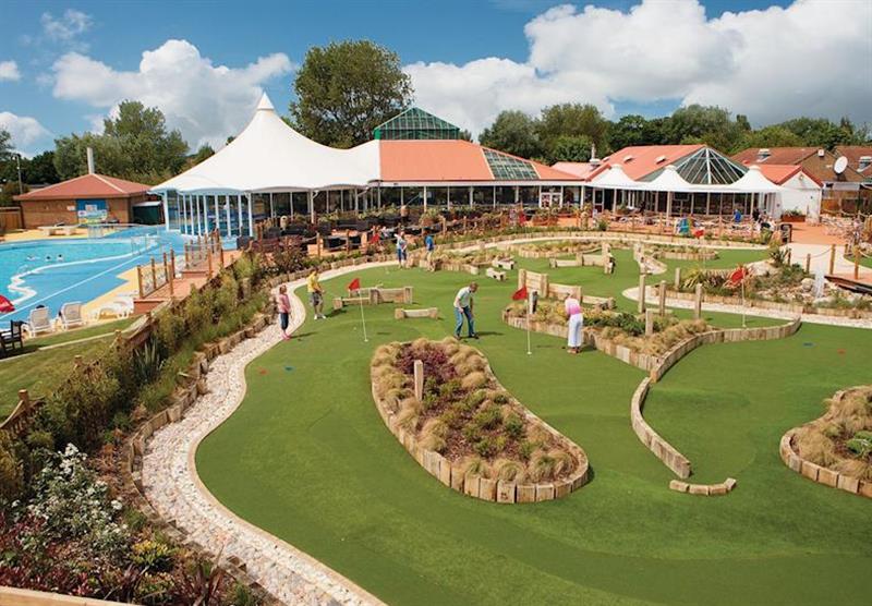 Crazy golf at Hopton Holiday Village in Hopton–on–Sea, Norfolk