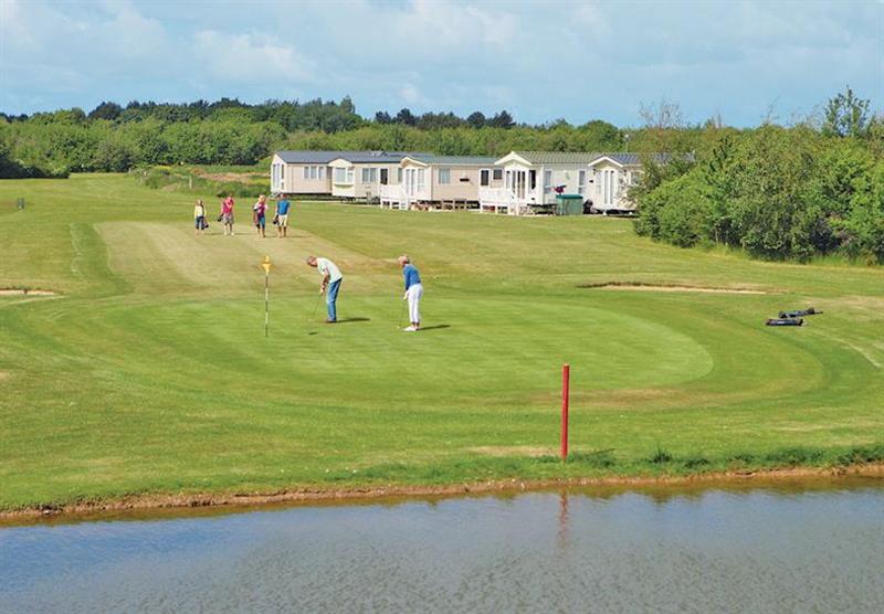 Golf course at Hopton Holiday Village in Hopton–on–Sea, Norfolk
