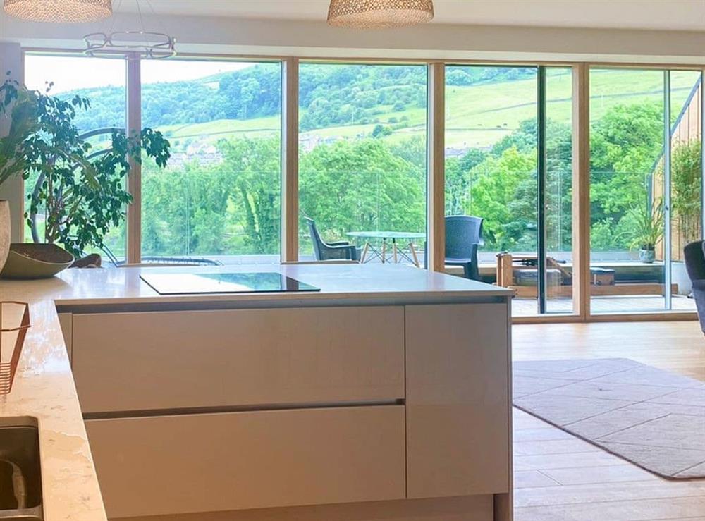 Open plan living space at Horace Mills Penthouse in Cononley, near Skipton, North Yorkshire