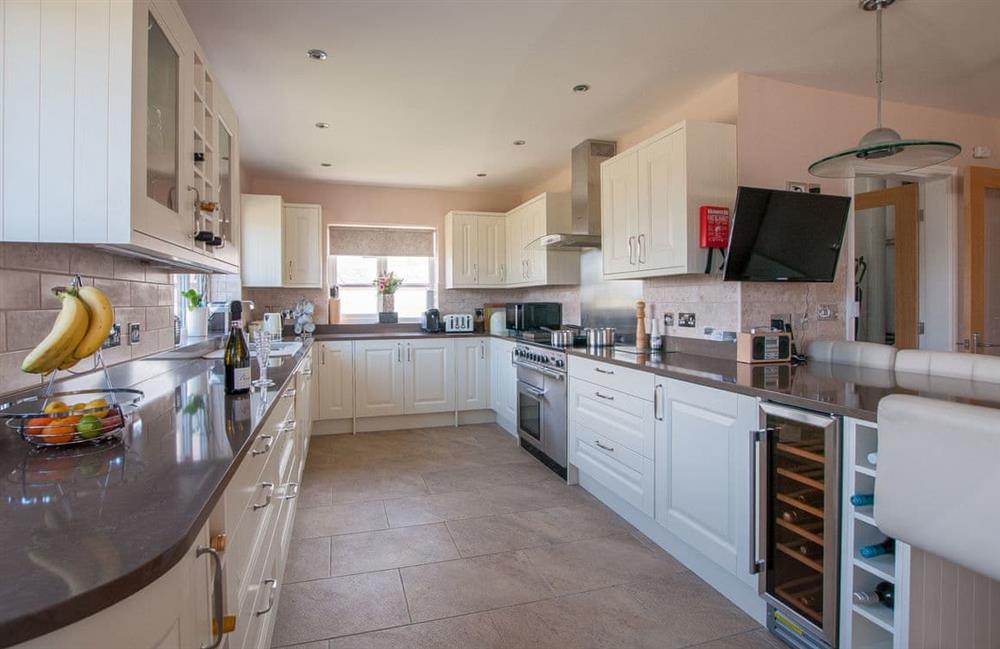 The kitchen at Horizons in Four Mile Bridge, Holyhead, Anglesey, Gwynedd