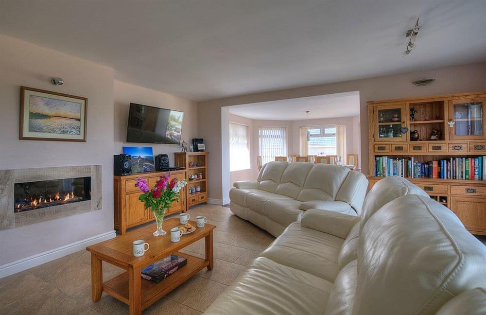 This is the living room at Horizons in Four Mile Bridge, Holyhead, Anglesey, Gwynedd